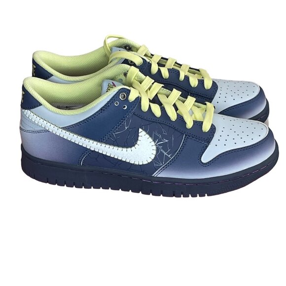 Nike Dunk Low Top BG FQ8354-491 Halloween Diffused Blue Youth 7Y/Women's 8.5 - Picture 1 of 8